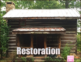 Historic Log Cabin Restoration  Wallops Island, Virginia